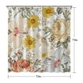 thumbnail image 5 of Waterproof Beautiful Colorful Floral Shower Curtain 72x72 Inch Boho Style Polyester Unique Shower Curtain for Bathroom Hotel Home Decor with 12 Plastic Hooks, 5 of 5