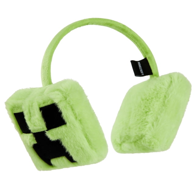 Orejeras para niños con diseño de enredadera de Minecraft, accesorio de invierno