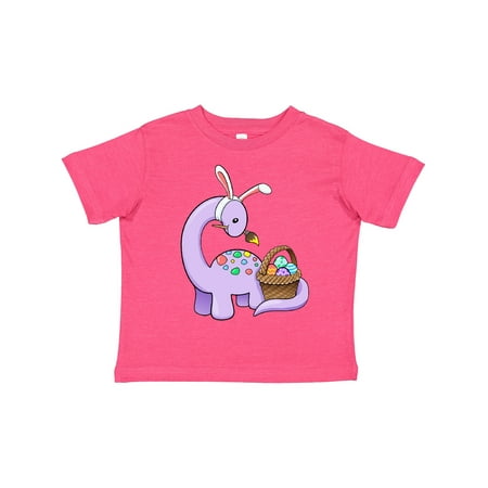 

Inktastic Cute Purple Easter Dinosaur Painting Eggs Gift Toddler Boy or Toddler Girl T-Shirt