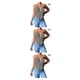 thumbnail image 2 of Chaleco de mujer Qarigey CBP228772 Gris 3XL 3piezas, 2 of 5