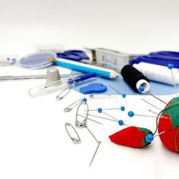 Hello Hobby Sew Kit 73 Pieces in Blue Bag, Great for Basic Sewing Repairs