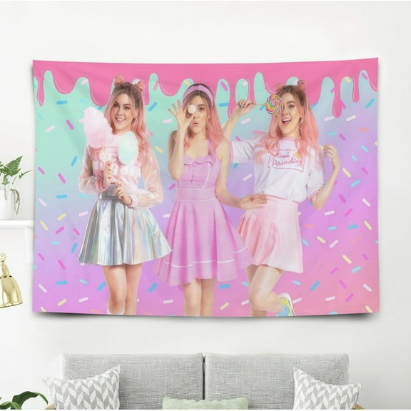 Mis Pastelitos Tapestry Wall Decoration Wall Hanging for Bedroom Kids 5x3ft