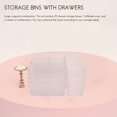 thumbnail image 2 of Transparent Drawer Storage Box 20 Pieces Set Bathroom Desktop Storage Partition Box Suitable for Office Dressing Table Cabinet, 2 of 5