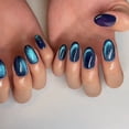 thumbnail image 1 of Pegatina para uñas ZHIPENG ponible Armadura con forma de ojo de gato azul, 1 of 5