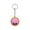 Pink, variant on Cute Bun Face Keychain Smiley Bun Face Bag Charm Pendant Portable Decorative Key Charm For Backpack Handbag Car Keys Daily Decor(Blue-1.38")