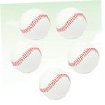 thumbnail image 3 of FUTUREORYY 5 Pcs Practice Baseballs White Reduced-Impact for Baseball Game Training, 3 of 8