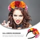 thumbnail image 4 of Diadema de Halloween Flor rosa Floral Aro de pelo Cosplay Accesorios para el cabello, 4 of 6