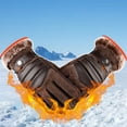 thumbnail image 3 of Winter Gloves Warm Windproof Nonslip Touchscreen Work Gloves Motorcycle Gloves, 3 of 10
