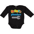 thumbnail image 3 of Inktastic Future Plumber Boys Long Sleeve Baby Bodysuit, 3 of 5