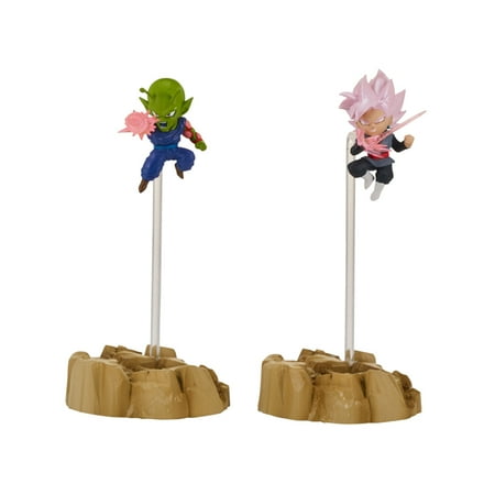 Bandai America - Dragon Ball Super Nano Figures 2-Pack, Super Saiyan Rose Goku and Piccolo