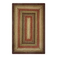 thumbnail image 1 of Homespice Decor 512802 27 x 45 in. Gingerbread Jute Rectangular Braided Rug - Brown, Deep Red, 1 of 5