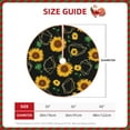 thumbnail image 2 of Salouo Sunflowers3 Christmas Tree Skirt 30" Farmhouse Christmas Decorations Snowman Xmas Tree Skirt Tree Mat for Holiday Party Decor, 2 of 8