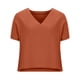 thumbnail image 4 of Puntoco 2024, tops de moda de verano para mujer, blusas holgadas informales de Color sólido con cuello redondo y manga corta, 4 of 6