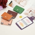thumbnail image 4 of Uxcell Leather Credit Card Holder Business Cards Organizer Slim ID Card Case Pocket Wallet Protector with 24 Slots for Men and Women, Green, 4 of 7