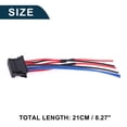 thumbnail image 6 of 1 Set  Blower Motor Resistor Cable Connector for Renault Clio No.8200729298 Wiring Harness Adapter Black, 6 of 6