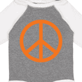 thumbnail image 4 of Inktastic Funky Orange Peace Sign Boys or Girls Long Sleeve Baby Bodysuit, 4 of 5