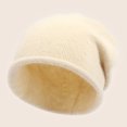 thumbnail image 4 of Nvzi Gorro de punto para invierno, resistente al viento, cálido, para exteriores, de punto, suave y cálido, color beige, 4 of 4