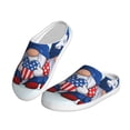 thumbnail image 2 of Daiia Cute Gnomes in USA Print Women’s Fuzzy Slippers Memory Foam Lightweight House Shoes Cozy Loafer Flannel House Shoes-46/47, 2 of 7