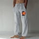 thumbnail image 1 of Puntoco Pantalones casuales largos para hombre, pantalones casuales con estampado de moda para hombre, cintura elástica con bolsillos, pantalones deportivos, 1 of 4