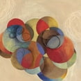 thumbnail image 2 of PI Studio 26x26 Black Ornate Wood Framed with Double Matting Museum Art Print Titled - Cubist Circles, 2 of 4