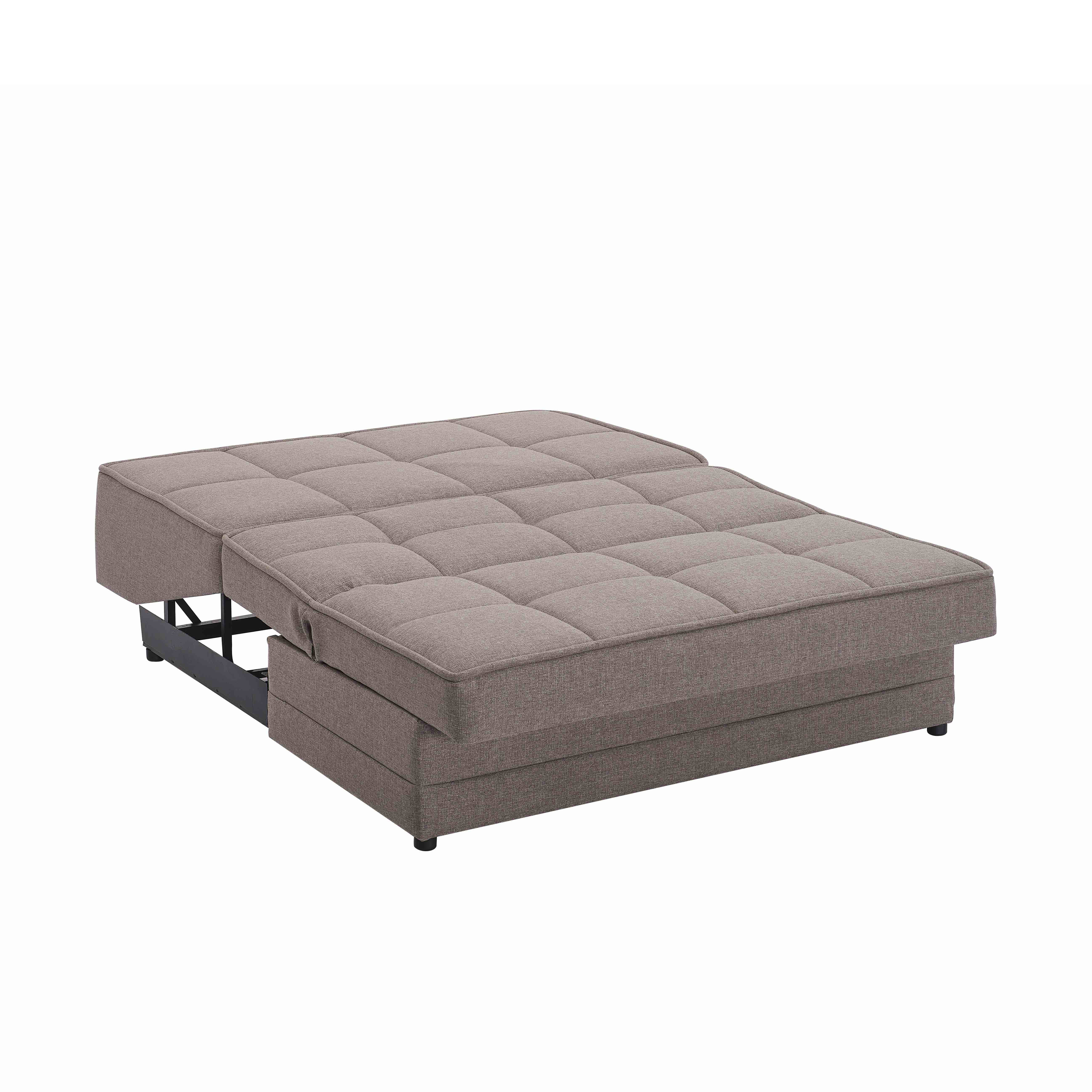 Ottomanson Salon Sleeper Loveseat, Beige Chenille