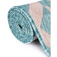 thumbnail image 3 of Jill Zarin Outdoor Collection Area Rug - Napa (7' 1" Round Pink and Aqua/Light Blue), 3 of 11