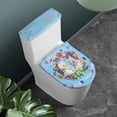 thumbnail image 3 of HELLHERO Happy Easter Pack of 2 Elastic Bottom Toilet Lid Seat Cover Set with Universal for Fits All Toilet Shapes, 3 of 8