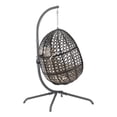 thumbnail image 3 of Afuera Living Indoor/Outdoor Wicker Hanging Egg Chair in Sand/Brown, 3 of 5