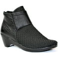 thumbnail image 1 of Bernie Mev's Womens Zen Woven Leather Boots - Black, 1 of 1