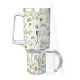 thumbnail image 2 of Pofeuu flower and leaf Print 40oz Ice Bully With Handle And Straw Stainless Steel Vacuum Insulated Cup And 2 In 1 Straw Lid, 2 of 8