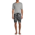 thumbnail image 3 of Hanes Men's and Big Men's Jersey Camo Sleep Shorts, 2-Pack, 3 of 5