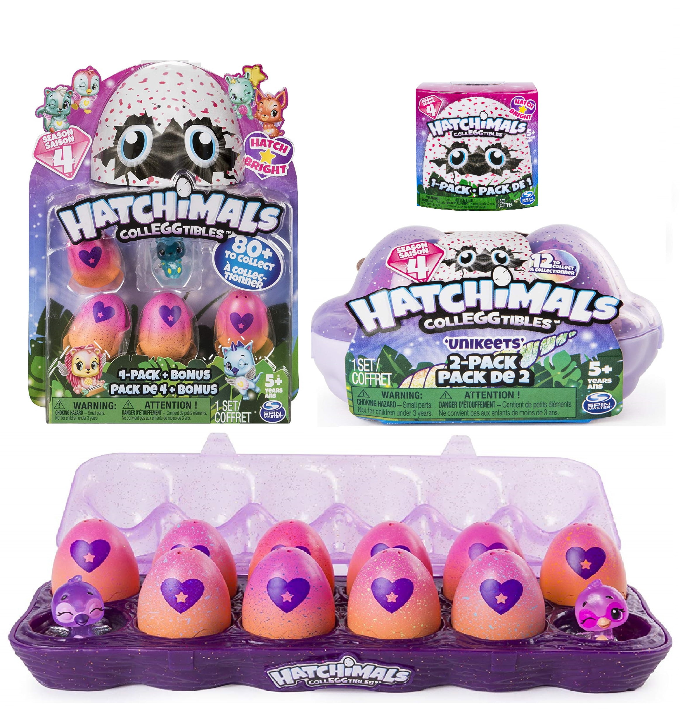 6x Hatchimals Colleggtibles Season 4 Hatch Bright Mystery 1-pack for sale online 