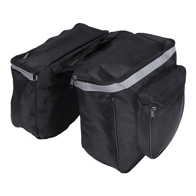Double Side Bike Rack Bag, Bike Rear Saddle Bags Waterproof Bike Bag Portable Luggage Pannier Bicycle Rack Bag For Camping For Bike