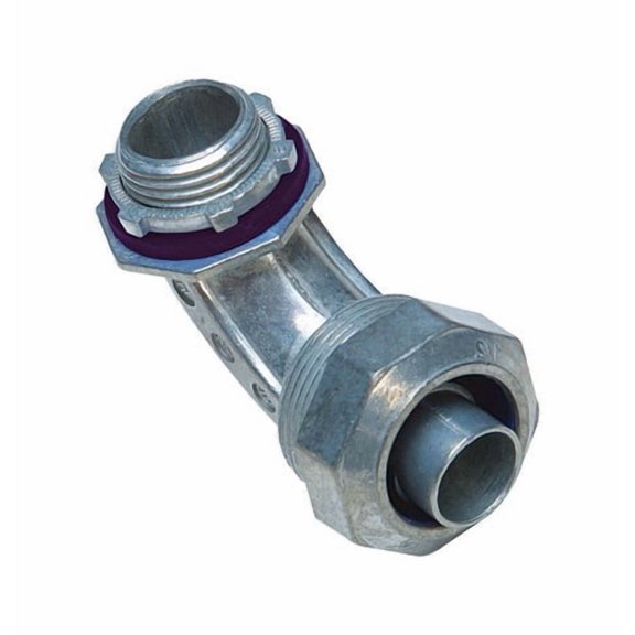 Liquid Tight 1/2" 90-Degree Connector, 1-Pack Sigma Electric Conduit 49470