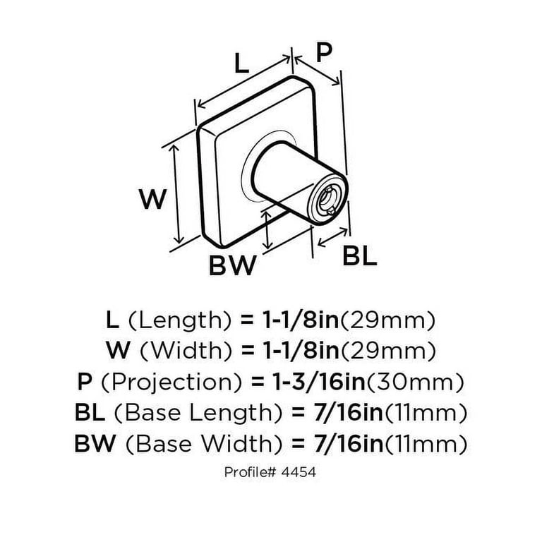 Amerock Cabinet Knob Wrought Iron - 1-1/8 Inch Forgings Collection Drawer Pull