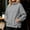 Gray, variant on Sevevn Women's Oversized Turtleneck Fleece Long Sleeve Sweatshirt Winter Casual
