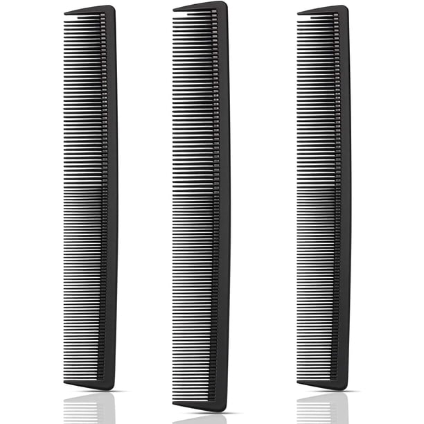 SHAR 3Pieces Fine Carbon Fiber Hair Cutting Comb and Standard Tooth ...