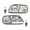 Clear lens Chrome Housing Amber Reflector, variant on CROSSDESIGN Clear LED Headlights & Corner Parking Lights Fit for 1997-2004 Ford F150 Expedition