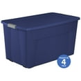 thumbnail image 1 of Sterilite Boîte Snap 170L avec Roulettes- Bleu- 4PK, 1 of 6