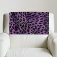 thumbnail image 5 of SCRAWLGOD Leopard Print Violet Black 3 Piece Headrest Cover for Recliner Chair Sofa Headrest Protector Head Rest Cover 17x27 in Furniture Protector for Recliner Sofa Slipcovers, 5 of 7