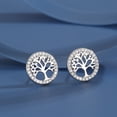thumbnail image 5 of 925 sterling silver Tree of Life necklace female Euro-American style personality peace tree pendant clavicle chain, 5 of 14