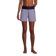 thumbnail image 3 of Lands' End Women's 5" Quick Dry Elastic Waist Board Shorts Swim Cover-up Shorts with Panty Print, 3 of 3