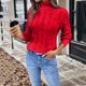 thumbnail image 3 of Ailaofu Sweaters for Women Long Sleeve Ribbed Knit Solid Color Turtleneck Fall Winter Pullover Sweaters, 3 of 6