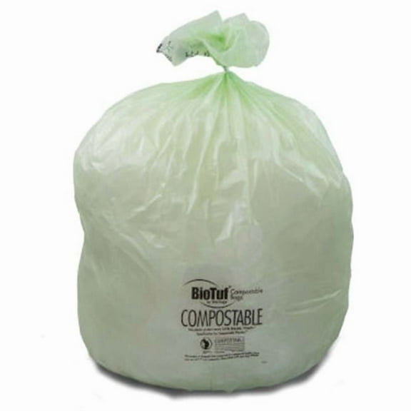 International Plastics CL-BIG-3039 30 x 39 in. 30 gal Green Trash Bags - Case of 125