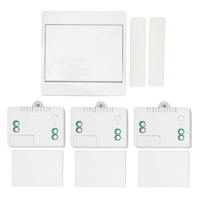 Interruptor de luz inalámbrico, controlador remoto autoalimentado a prueba de agua, accesorio de iluminación inalámbrico montado en la pared, Kit receptor, One Drag Three