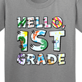 thumbnail image 4 of Inktastic Hello, First Grade Kid's Drawings Youth T-Shirt, 4 of 5