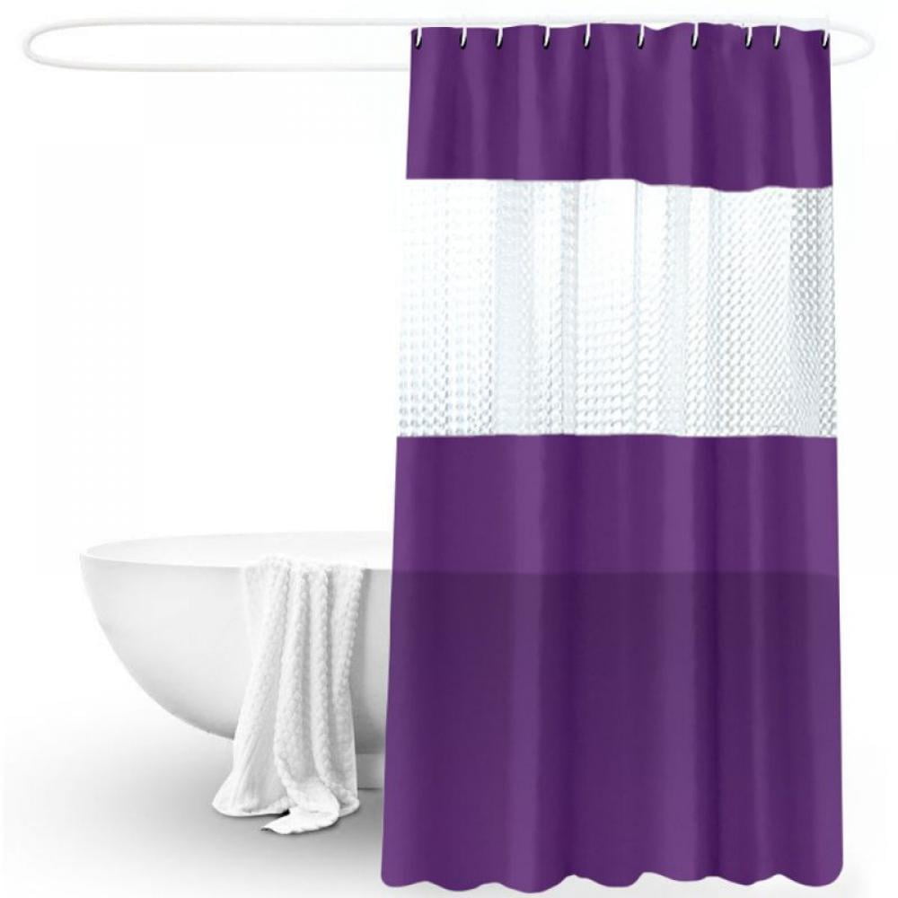 Hummingbird Flower Shower Curtain Set Bathroom Extra Long Curtains Fabric 71/79" 