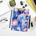 thumbnail image 7 of 12.5" x 9" Acrylic Clipboard with Silver Metal Clip Office and Classroom Essential Colorful Sea Creatures, 7 of 7