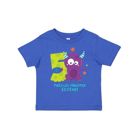

Inktastic Monster 5th Birthday Gift Toddler Boy or Toddler Girl T-Shirt