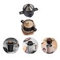 thumbnail image 6 of TOP-MAX Stainless Steel Coffee Filters Portable Coffee Maker Pour Over Coffee Maker Black, 6 of 8